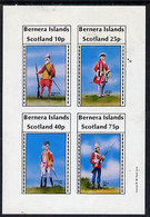 Bernera 1981 Early Military Uniforms Imperf  Set Of 4 Values (10p To 75p) MNH - Local Issues