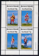 Bernera 1981 Early Military Uniforms Perf  Set Of 4 Values (10p To 75p) MNH - Local Issues