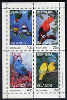 Bernera 1981 Exotic Birds Perf  Set Of 4 Values (10p To 75p) MNH - Local Issues