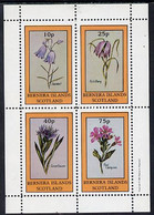 Bernera 1981 Flowers #01 (Harebell, Fritillary, Cornflower & Red Campion) Perf  Set Of 4 Values (10p To 75p) MNH - Local Issues