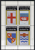 Bernera 1981 Heraldry #1 (City Of London, Paris, LCC & Sir John Fastolfe) Perf  Set Of 4 Values (10p To 75p) MNH - Local Issues