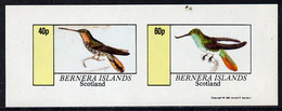 Bernera 1981 Humming Birds Imperf  Set Of 2 Values (40p & 60p) MNH - Local Issues