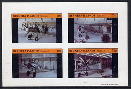 Bernera 1981 Museum Aircraft Imperf  Set Of 4 Values (10p To 75p) MNH - Local Issues