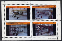 Bernera 1981 Museum Aircraft Perf  Set Of 4 Values (10p To 75p) MNH - Local Issues