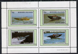 Bernera 1981 Power Boats Perf  Set Of 4 Values (10p To 75p) MNH - Local Issues