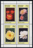 Bernera 1981 Roses Perf  Set Of 4 Values (10p To 75p) MNH - Local Issues