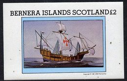 Bernera 1981 Santa Maria Imperf Deluxe Sheet (�2 Value) MNH - Local Issues