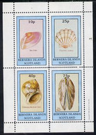 Bernera 1981 Shells (Thin Tellin, Scallop, Necklace Shell & File Shell) Perf Set Of 4 Values (10p To 75p) MNH - Local Issues