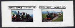 Bernera 1981 Steam Locos #01 Imperf  Set Of 2 Values (40p & 60p MNH) - Local Issues