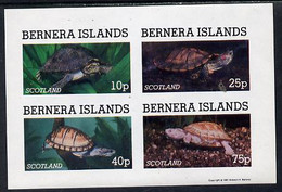 Bernera 1981 Turtles Imperf Set Of 4 Values (10p To 75p) MNH - Local Issues