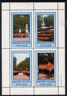 Bernera 1981 Uniforms (Guardsmen) Perf  Set Of 4 Values (10p To 75p) MNH - Local Issues