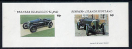 Bernera 1981 Vintage Cars Imperf  Set Of 2 Values (40p & 60p) MNH - Local Issues