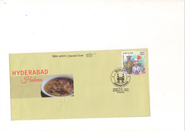 India 2021 Hyderabadi Haleem GI Tag , Gastronomy Curry , Meat, Nizams Cusine , Culinary , Food ,Cover  (**) Inde Indien - Covers & Documents