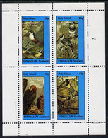 Eynhallow 1982 Birds #08 (Kingfisher, Bird Of Prey Etc) Perf  Set Of 4 Values (10p To 60p) MNH - Lokale Uitgaven
