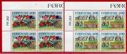 FAROE IS. 1994 Winter Customs In Corner Blocks Of 4 MNH / **.  Michel 270-71 - Färöer Inseln