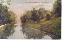 Canal Near Fairview Park   1908 - Indianapolis