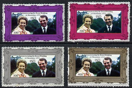 Iso - Sweden 1973 Royal Wedding Set Of 4 MNH* - Local Post Stamps