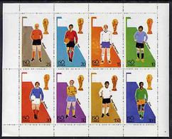 Iso - Sweden 1974? Football World Cup Perf Sheetlet Containing Set Of 8 Values MNH - Emissioni Locali