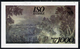 Iso - Sweden 1976 USA Bicentenary (Painting Of Battle) Imperf Deluxe Sheet (1000 Value) MNH - Emissioni Locali