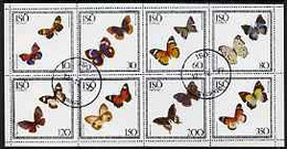 Iso - Sweden 1977 Butterflies Perf  Set Of 8 Values Fine Cto Used (10 To 350) - Emissioni Locali