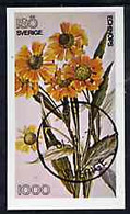 Iso - Sweden 1977 Flowers (Echinops) Imperf M/sheet (1000 Value) Cto Used - Emissioni Locali