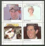 Iso - Sweden 1981 Royal Wedding Perf Set Of 4 MNH - Emissioni Locali