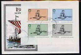 Iso - Sweden 1982 75th Anniversary Of Scouting Imperf Set Of 4 On Cover With First Day Cancel - Lokale Uitgaven