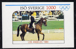 Iso - Sweden 1984 Los Angeles Olympic Games (Dressage) Imperf Deluxe Sheet (1000 Value) MNH - Ortsausgaben