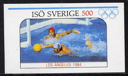 Iso - Sweden 1984 Los Angeles Olympic Games (Water Polo) Imperf Souvenir Sheet (500 Value) MNH - Ortsausgaben