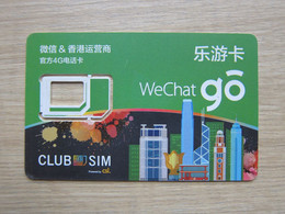 WeChat Go Club SIM Card, Only Frame,no Chip - Hong Kong