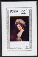 Oman 1972 Paintings Imperf Souvenir Sheet (2R Value) MNH - Oman