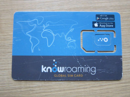 KnowRoaming Global SIM Card, The Nano Chip Moved,with Some Scratch - Other & Unclassified