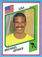 MICHAEL SPINKS (USA) - Old Boxing Card Cut From The Album * Boxe Boxeo Boxen Pugilato - Trading-Karten