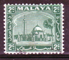 Malyaya Selangor 1935 Single 2c Stamp From The Definitive Set Showing The Mosque At The Palace In Fine Used Condition - Selangor