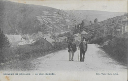 Julot1939 ..-- BOUILLON ..-- Voie JOCQUEE . NON , HAUTES-VOIES . 1908 Vers BXL ( Mme Elisa  HERIS ) . Voir Verso . - Bouillon