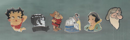 PINS PIN'S DISNEY 1123 BETTY BOOP BLACK ET MORTIMER BLANCHE NEIGE 7 NAINS ABILIS  LOT 6 PINS - Disney