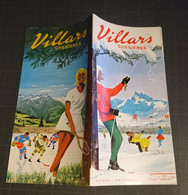 Dépliant Touristique  VILLARS CHESIERES Switzerland Suisse Ski Sports D'hiver Patinage été Panorama 1968 Tarifs - Tourism Brochures