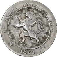 Monnaie, Belgique, Leopold I, 5 Centimes, 1863, TB, Cupro-nickel, KM:21 - 5 Cent