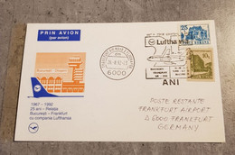 ROMÂNIA PAR AVION SPECIAL CARTON  CIRCULED SEND TO GERMANY YEAR 1992 - Lettres & Documents