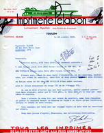 FACTURE.83.VAR.TOULON.TOUS LES IMPRIMES DE LA PLUS PETITE A LA PLUS GRANDE.IMPRIMERIE PELABON LOTISSEMENT AGUILLON - Printing & Stationeries