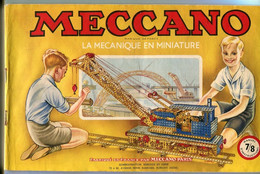 Catalogue Manuel D'instructions MECCANO 7/8 1952 - Meccano
