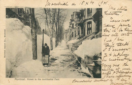 CANADA  MONTREAL  Street In The Residential Part - Montreal