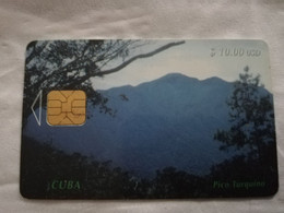 CUBA $10,00 CHIPCARD   PICO TURQUINO     Fine Used Card  ** 6800** - Cuba