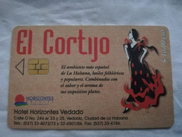 CUBA $10,00 CHIPCARD   EL CORTIJO      Fine Used Card  ** 6801** - Cuba