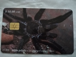 CUBA $10,00  CHIPCARD   ARANA PELUDA / SPIDER       Fine Used Card  ** 6808** - Cuba