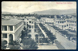 Cpa Des Antilles Jamaique - Greetings From Jamaica -- Public Square King Street , Looking North Kingston JA22-61 - Jamaïque