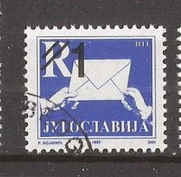 2003  3131    JUGOSLAVIJA JUGOSLAWIEN   OVERPRINT PERF-  12 1-2   USED - Gebraucht