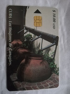 CUBA $10,00   CHIPCARD   LOS TINAJONES DE CAMAGUEY        Fine Used Card  ** 6815** - Cuba