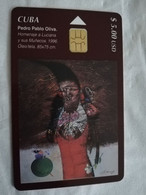 CUBA $5,00   CHIPCARD   PEDRO PABLO OLIVIA          Fine Used Card  ** 6820** - Cuba