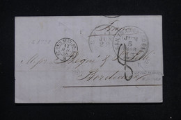 ETATS UNIS - Lettre De San Francisco Pour La France En 1858, Voir Cachets Recto Et Verso - L 114349 - Cartas